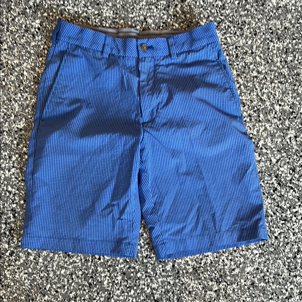 Walter Hagen Men's Blue Checkered Shorts